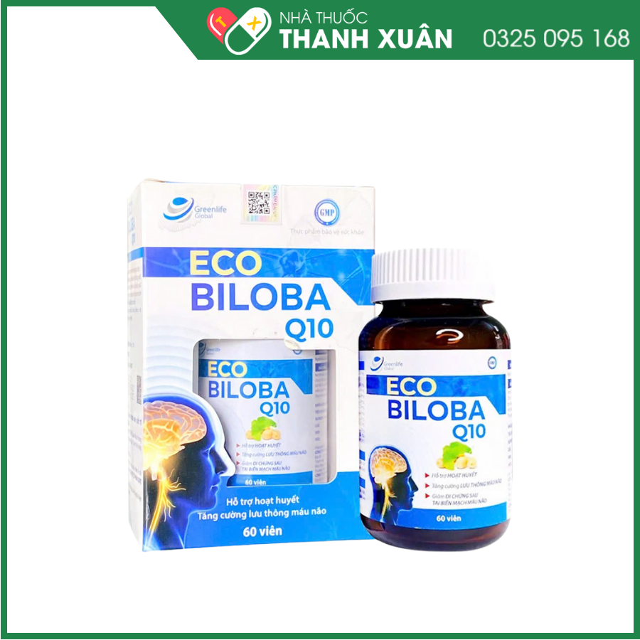 Eco Biloba Q10 – Viên uống hoạt huyết dưỡng não